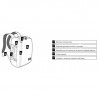 Сумка-рюкзак CabinZero CLASSIC 44L/Ice Grey Cz06-1705