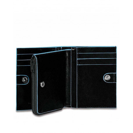 Кредитница Piquadro Blue Square на молнии (8х10,5)