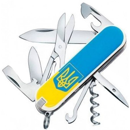 Складной нож Victorinox CLIMBER UKRAINE 1.3703.7_T0030r