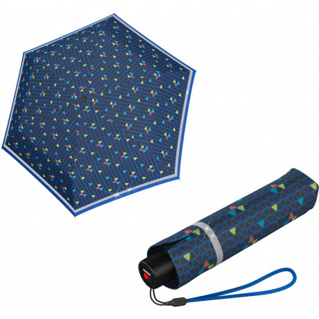 Зонт детский Knirps Rookie Manual Triple Blue Reflective Kn95 6050 8539