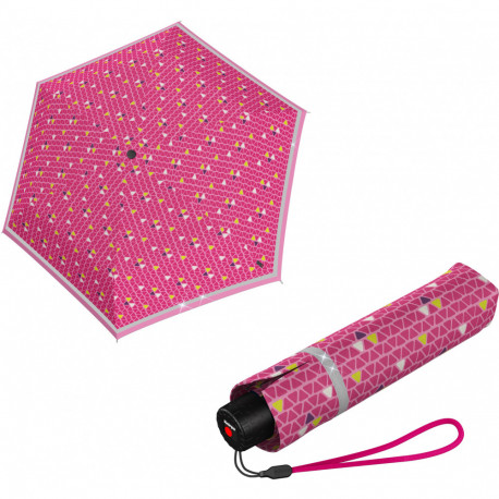 Зонт детский Knirps Rookie Manual Triple Pink Reflective Kn95 6050 8540