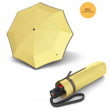 Складана парасолька Knirps T.100 Small Duomatic Solids Savannah UV Protection Kn9531008260