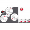 Парасолька складана Knirps T.100 Small Duomatic Id Red Kn9531004045