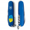 Складной нож Victorinox SPARTAN UKRAINE Трезубец фигурный на фоне флага 1.3603.2_T1026u