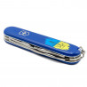 Складной нож Victorinox SPARTAN UKRAINE Трезубец фигурный на фоне флага 1.3603.2_T1026u