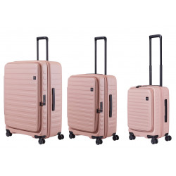 Набір валіз Lojel Cubo V4 S/M/L Rose Lj-1627-20340
