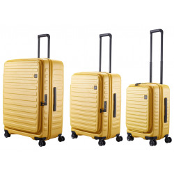 Набір валіз Lojel Cubo V4 S/M/L Mustard Lj-1627-66340