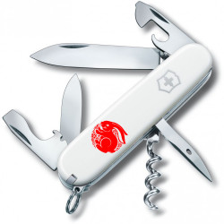 Складаний ніж Victorinox Spartan Zodiac Щасливий кролик черв. 1.3603.7_Z2161u