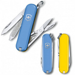 Складной нож Victorinox CLASSIC SD UKRAINE голубо-желтый 0.6223.28G.8