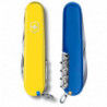 Складной нож Victorinox HUNTSMAN UKRAINE желто-синий 1.3713.8.2