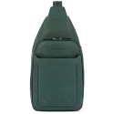 Монорюкзак Piquadro Black Square (B3) Cinnabar Green CA4827B3_VE3