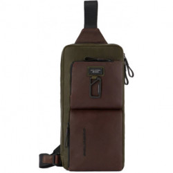 Монорюкзак для ноутбука Piquadro Harper (AP) Green-Brown CA5679AP_VETM