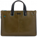 Сумка для ноутбука Piquadro Blue Square (B2) Olive-Black CA4021B2_VEN