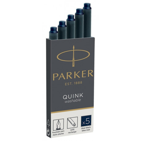 Картриджи Parker Quink /5шт. т.син. 11 410BLB
