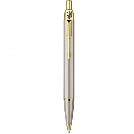 Кулькова ручка Parker IM Brushed Metal GT BP Тризуб 20332T_TR