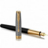 Перова ручка Parker SONNET Black Cisele Silver GT FP F 87 311