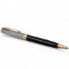 Шариковая ручка Parker SONNET Black Cisele Silver GT BP 87 332