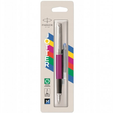 Ручка перьевая Parker JOTTER Originals Magenta CT FP M блистер 15 516