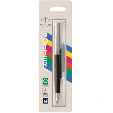 Ручка перьевая Parker JOTTER Originals Black CT FP M блистер 15 616
