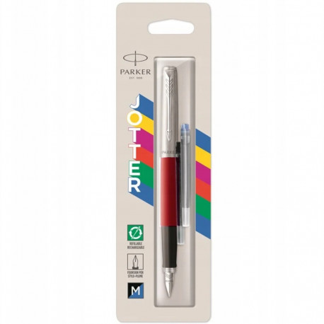 Ручка перьевая Parker JOTTER Originals Red CT FP M блистер 15 716