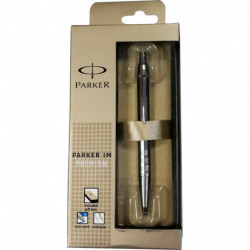 Ручка шариковая Parker IM Premium Shiny Chrome Chiselled BP в подар.уп. 20 432Cb19