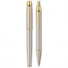 Набор ручек Parker IM Brushed Metal GT RB+BP (роллерная + шариковая)