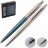 Набор Parker JOTTER Waterloo Blue CT BP + Stainless Steel CT BP (2 шариковые ручки + блокнот)