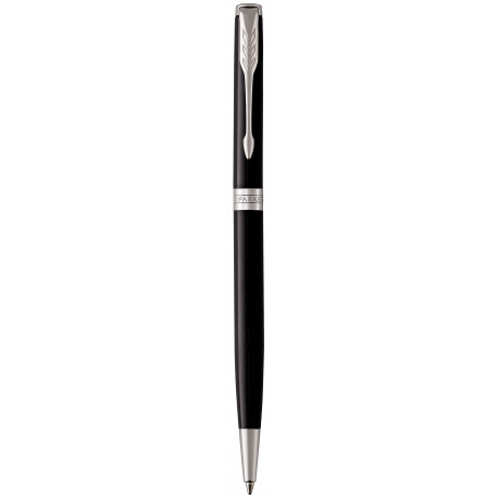 Ручка шариковая Parker SONNET Slim Black Lacquer CT BP 86 131