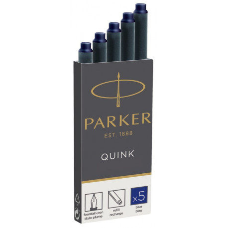 Картриджи Parker Quink /5шт. син. 11 410BLU
