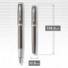 Ручка перова Parker IM Premium Dark Espresso Chiselled CT FP F 24 311