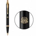 Ручка кулькова Parker IM Black GT BP Тризуб з лавровим вінком 22032_T054y