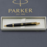 Ручка шариковая Parker IM Black GT BP Трезубец огненный 22032_T031y