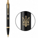 Ручка шариковая Parker IM Black GT BP Трезубец стилизованный 22032_T062y