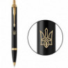 Ручка шариковая Parker IM Black GT BP Трезубец стилизованный 22032_T062y