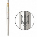 Ручка шариковая Parker JOTTER Stainless Steel GT BP Трезубец этника 16032_T067b
