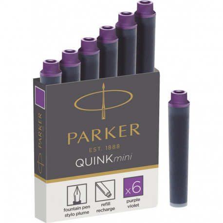 Картриджи Parker Quink Mini /6шт. фиол. 11 510VI