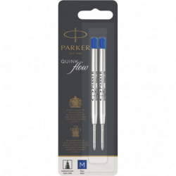 Стержни Parker QuinkFlow шарик. син. M блистер 2шт 10 232BLU2