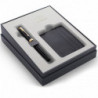 Набор Parker SONNET Black Lacquer GT FP M (перьевая ручка + картхолдер)