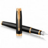 Набор Parker IM Black GT FP М (перьевая ручка + чехол)