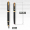 Набор Parker IM Black GT FP М (перьевая ручка + чехол)