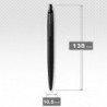 Ручка шариковая Parker JOTTER XL Monochrome Black BT BP Трезубец 12432_TR