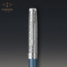 Ручка шариковая Parker SONNET Metal & Blue Lacquer CT BP 68 432