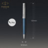 Ручка шариковая Parker SONNET Metal & Blue Lacquer CT BP 68 432