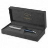 Ручка шариковая Parker SONNET Metal & Blue Lacquer CT BP 68 432