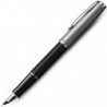 Ручка перова Parker SONNET Essentials Metal & Black Lacquer CT FP F 83 511