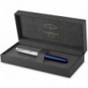 Ручка перьевая Parker SONNET Essentials Metal & Blue Lacquer CT FP F 83 711