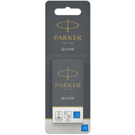 Картриджи Parker Quink /5шт. син. блистер 11 416BLU
