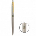 Ручка шариковая Parker JOTTER Stainless Steel GT BP Герб Украины желто-синий 16032_T005c
