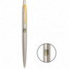Ручка шариковая Parker JOTTER Stainless Steel GT BP Герб Украины желто-синий 16032_T005c