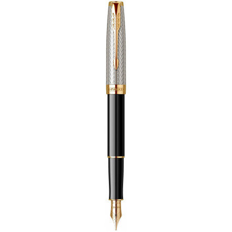 Ручка перьевая Parker SONNET SE Silver Fougere & Black GT FP F 88 511